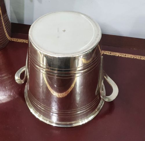 ST MEDARD FRENCH ART DECO SILVER PLATED CHAMPAGNE COOLER CHAMPAGNE BUCKET C1930 - ADDITIONAL PHOTO 20