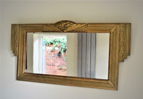 STYLISH FRENCH ART DECO ODEON WALL MIRROR C1930 - ADDITIONAL PHOTO 3