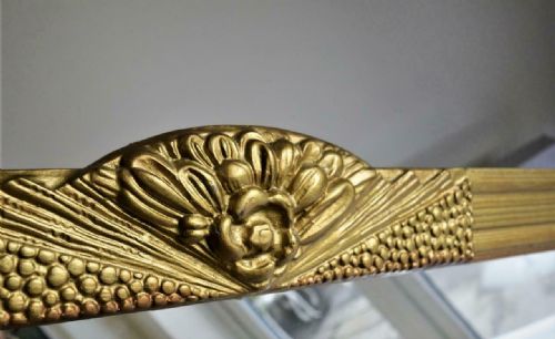 STYLISH FRENCH ART DECO ODEON WALL MIRROR C1930 - ADDITIONAL PHOTO 5