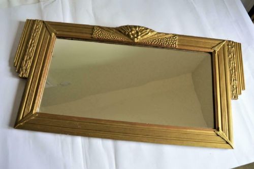 STYLISH FRENCH ART DECO ODEON WALL MIRROR C1930 - ADDITIONAL PHOTO 8