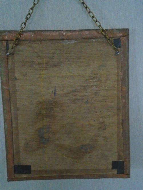 ART NOUVEAU COPPER WALL MIRROR C1910 - ADDITIONAL PHOTO 1