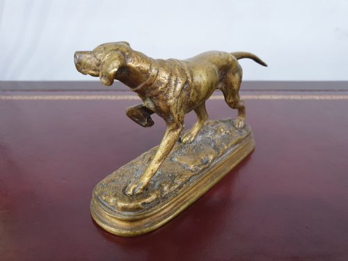 ALFRED DUBUCAND BRONZE POINTER HUNTING DOG C1860 - ADDITIONAL PHOTO 6