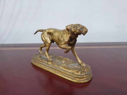 ALFRED DUBUCAND BRONZE POINTER HUNTING DOG C1860 - ADDITIONAL PHOTO 7