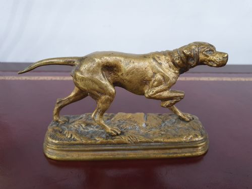 ALFRED DUBUCAND BRONZE POINTER HUNTING DOG C1860 - ADDITIONAL PHOTO 8
