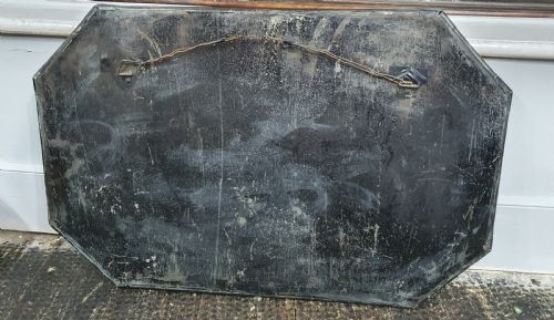 LARGE 80CM ART DECO OCTAGONAL COPPER MIRROR C1920 - ADDITIONAL PHOTO 5