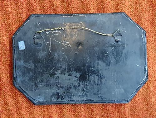 ORIGINAL ART DECO BEVELLED GLASS BRASS MIRROR C192030 - ADDITIONAL PHOTO 2