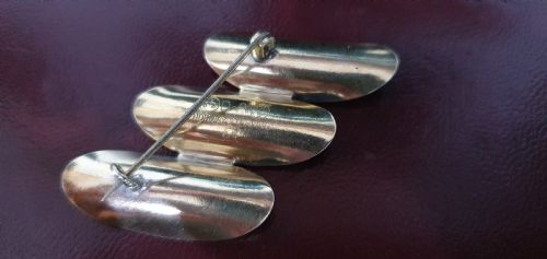 RARE 1950'S DAVID ANDERSON GUILLOCH ENAMEL VERMEIL CHOKER NECKLACE BROOCH - ADDITIONAL PHOTO 5