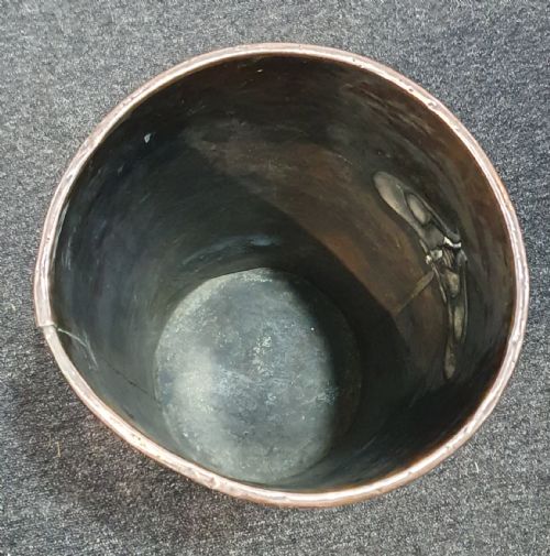LARGE 60CM FRENCH ART NOUVEAU HAMMERED COPPER UMBRELLA STAND C1910 - ADDITIONAL PHOTO 7