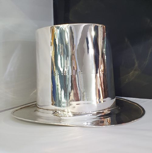 ART DECO MAPPIN WEBB TOP HAT CHAMPAGNE BUCKET C1930 - ADDITIONAL PHOTO 6