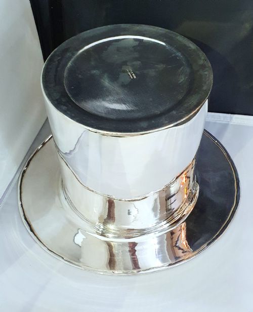ART DECO MAPPIN WEBB TOP HAT CHAMPAGNE BUCKET C1930 - ADDITIONAL PHOTO 3