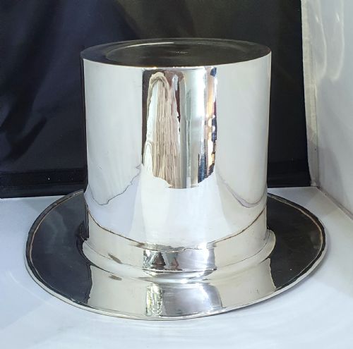 ART DECO MAPPIN WEBB TOP HAT CHAMPAGNE BUCKET C1930 - ADDITIONAL PHOTO 5