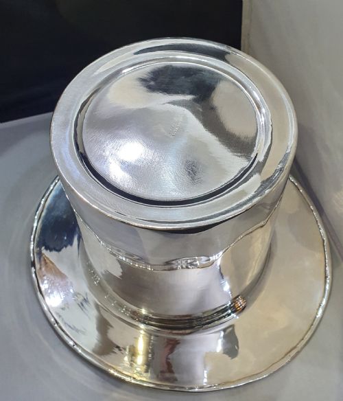 ART DECO MAPPIN WEBB TOP HAT CHAMPAGNE BUCKET C1930 - ADDITIONAL PHOTO 2
