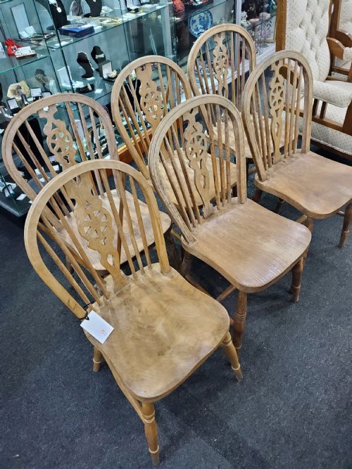 VICTORIAN FARMHOUSE KITCHEN CHAIRS X6 - ADDITIONAL PHOTO 1