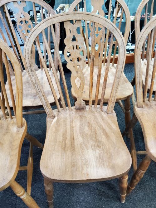 VICTORIAN FARMHOUSE KITCHEN CHAIRS X6 - ADDITIONAL PHOTO 2