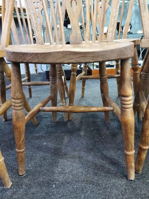 VICTORIAN FARMHOUSE KITCHEN CHAIRS X6 - ADDITIONAL PHOTO 7