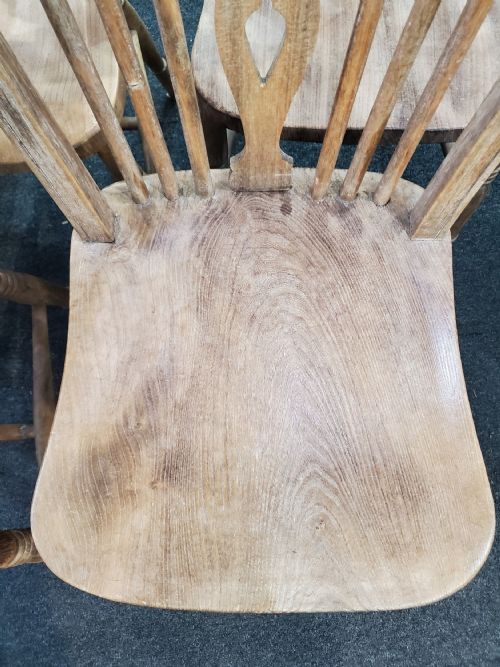 VICTORIAN FARMHOUSE KITCHEN CHAIRS X6 - ADDITIONAL PHOTO 9