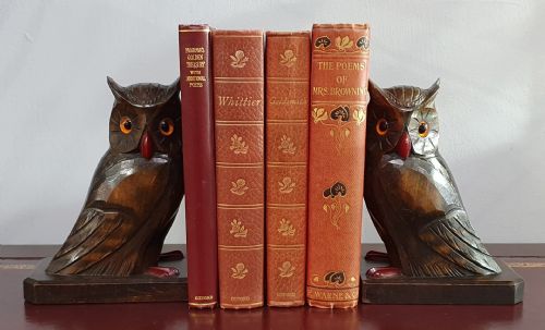 pair of art deco period owl bookends c1930 - CATEGORY: ANTIQUE MISCELLANEOUS - DATED 1930
