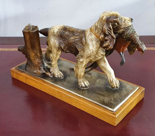 ENGLISH SETTER WITH PARTRIDGE IN MOUTH MATCH STRIKER C1930 - ADDITIONAL PHOTO 1