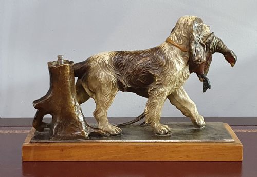 ENGLISH SETTER WITH PARTRIDGE IN MOUTH MATCH STRIKER C1930 - ADDITIONAL PHOTO 2