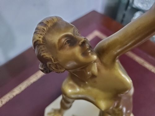 LORENZL ART DECO FEMALE DANCER C1920 - ADDITIONAL PHOTO 3
