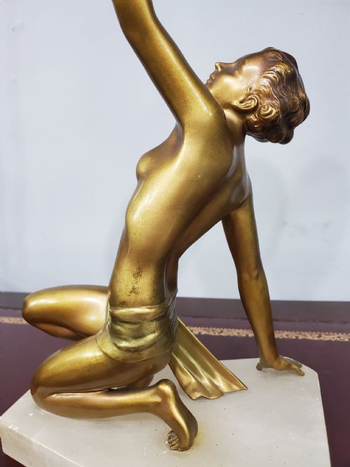 LORENZL ART DECO FEMALE DANCER C1920 - ADDITIONAL PHOTO 1