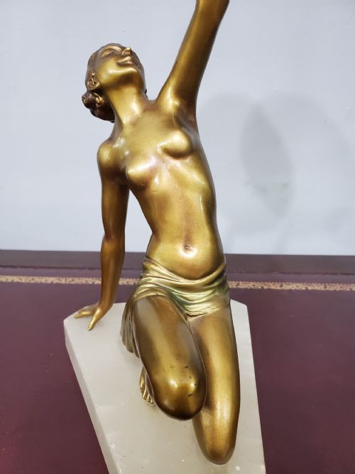 LORENZL ART DECO FEMALE DANCER C1920 - ADDITIONAL PHOTO 2