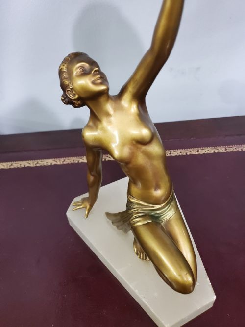 LORENZL ART DECO FEMALE DANCER C1920 - ADDITIONAL PHOTO 7