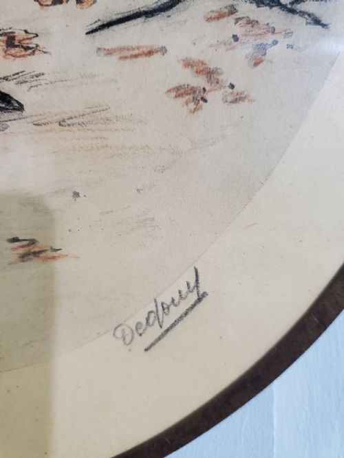 DEGOUY BELGIAN ART DECO ENGRAVING AUTUMN C1900 - ADDITIONAL PHOTO 2