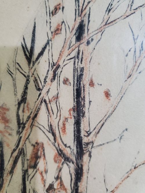 DEGOUY BELGIAN ART DECO ENGRAVING AUTUMN C1900 - ADDITIONAL PHOTO 4