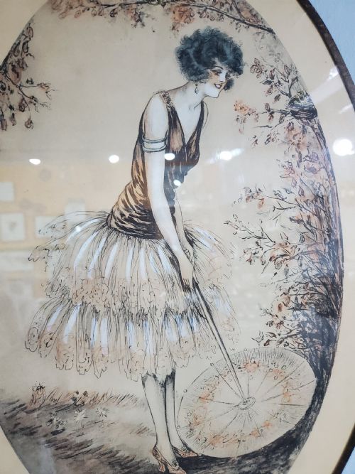DEGOUY BELGIAN ART DECO ENGRAVING SPRING C1900 - ADDITIONAL PHOTO 6