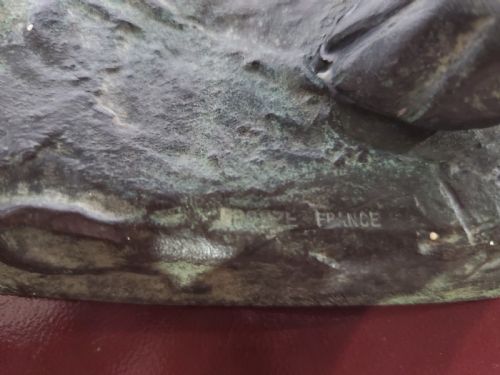 LOUIS RICH RICHE ANIMALIER 44CM BRONZE HUNTING HOUND C1900 - ADDITIONAL PHOTO 11