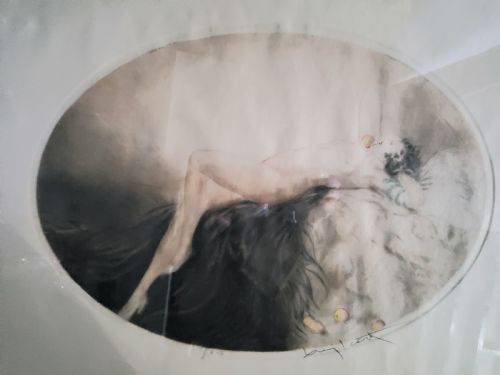 LOUIS ICART ETCHING ART DECO NUDE 'EVE' 1926 - ADDITIONAL PHOTO 9