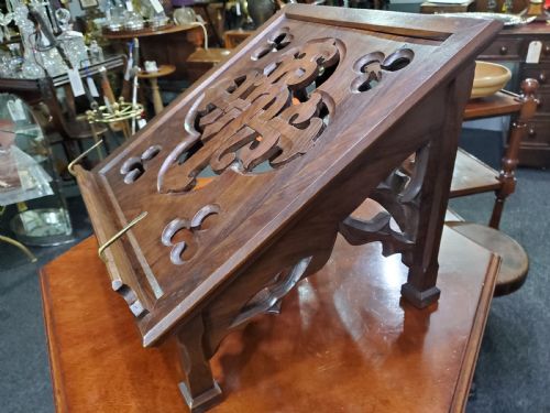 ROSEWOOD BIBLE STAND 19TH CENTURY - ADDITIONAL PHOTO 3