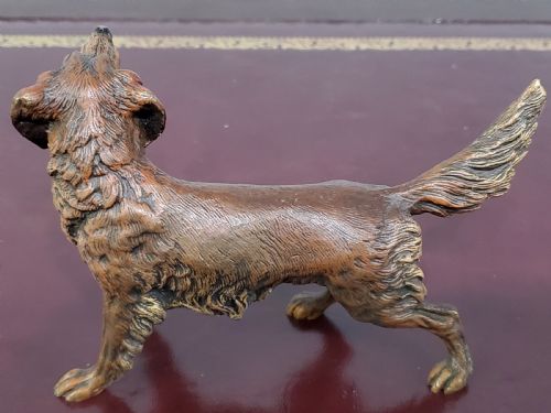 CARL KAUBA COLD PAINTED AUSTRIAN BRONZE SETTER DOG C1910 - ADDITIONAL PHOTO 6