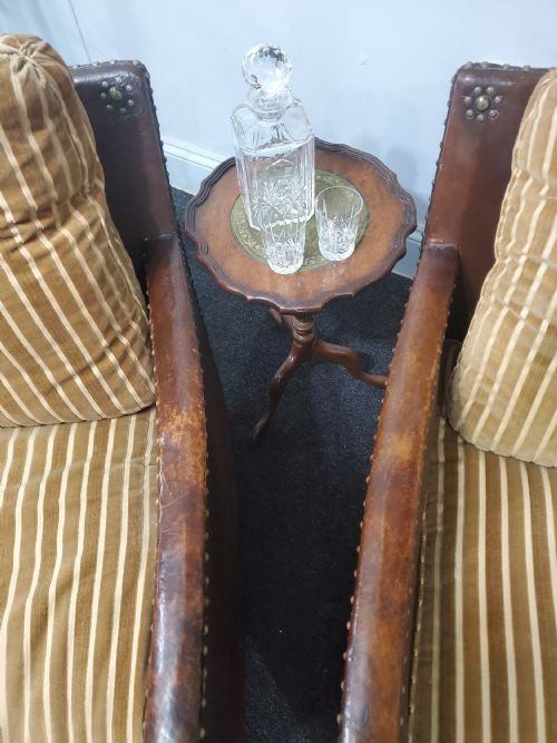 PAIR OF ART DECO LEATHER CLUB CHAIRS C1920 - ADDITIONAL PHOTO 11