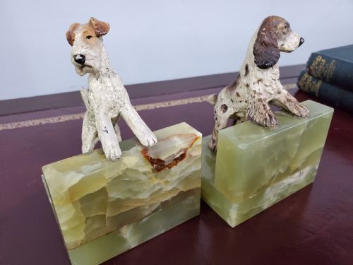PAIR OF AUSTRIAN COLD PAINTED BRONZE DOGS C1920 - ADDITIONAL PHOTO 7