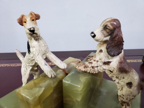 PAIR OF AUSTRIAN COLD PAINTED BRONZE DOGS C1920 - ADDITIONAL PHOTO 9