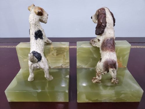 PAIR OF AUSTRIAN COLD PAINTED BRONZE DOGS C1920 - ADDITIONAL PHOTO 10