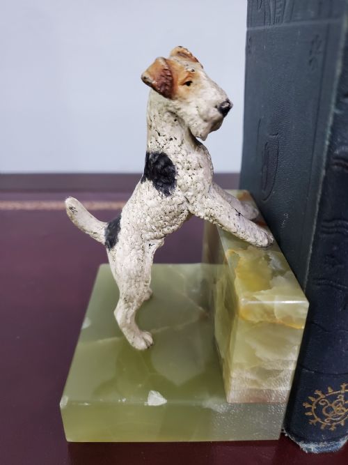 PAIR OF AUSTRIAN COLD PAINTED BRONZE DOGS C1920 - ADDITIONAL PHOTO 2