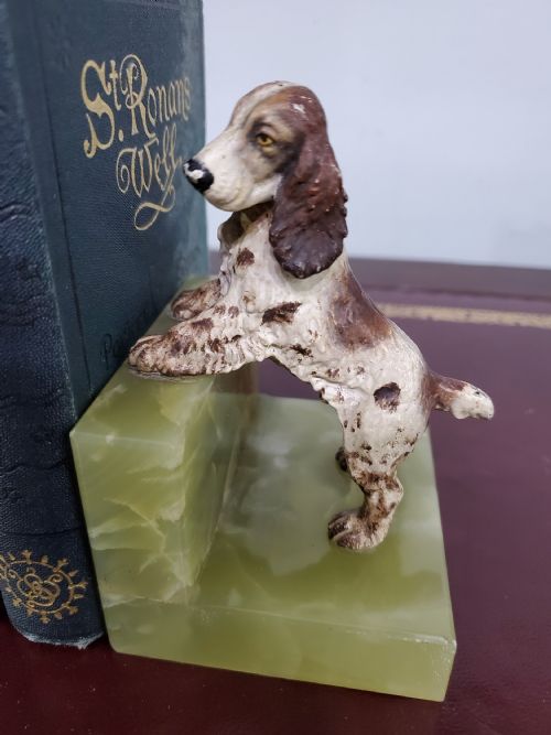 PAIR OF AUSTRIAN COLD PAINTED BRONZE DOGS C1920 - ADDITIONAL PHOTO 3