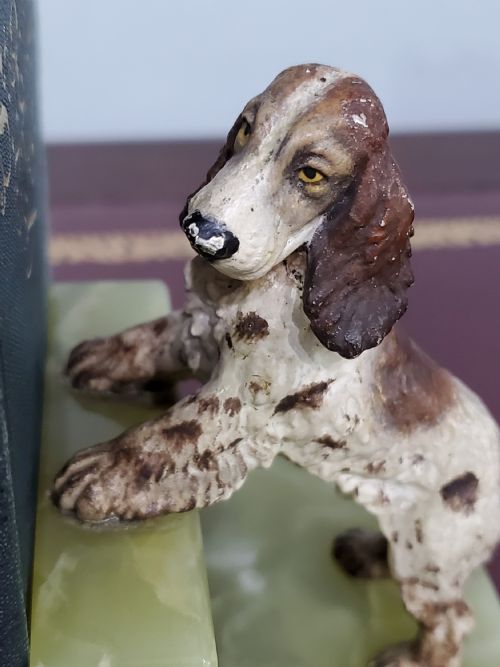 PAIR OF AUSTRIAN COLD PAINTED BRONZE DOGS C1920 - ADDITIONAL PHOTO 5