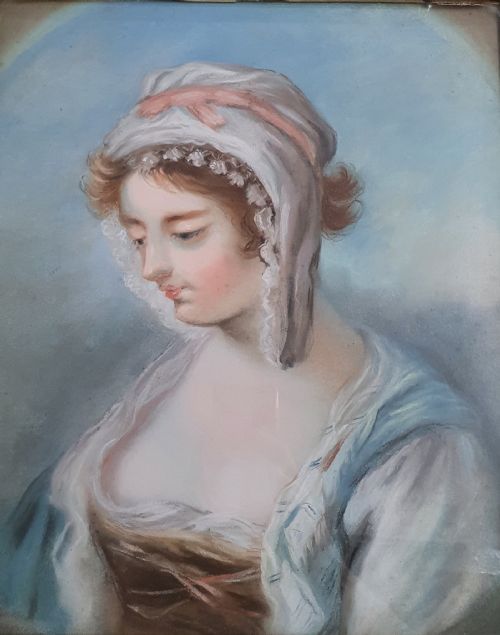 CHRISTIE'S CATALOGUE DATED 1848 PORTRAIT OF A YOUNG WOMAN PASTELS EARLY 19TH CENTURY - ADDITIONAL PHOTO 5