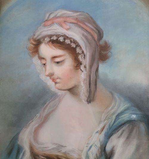 CHRISTIE'S CATALOGUE DATED 1848 PORTRAIT OF A YOUNG WOMAN PASTELS EARLY 19TH CENTURY - ADDITIONAL PHOTO 6