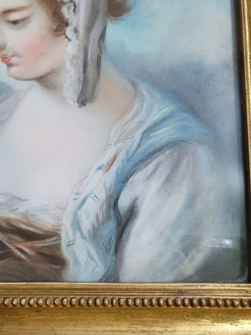 CHRISTIE'S CATALOGUE DATED 1848 PORTRAIT OF A YOUNG WOMAN PASTELS EARLY 19TH CENTURY - ADDITIONAL PHOTO 7
