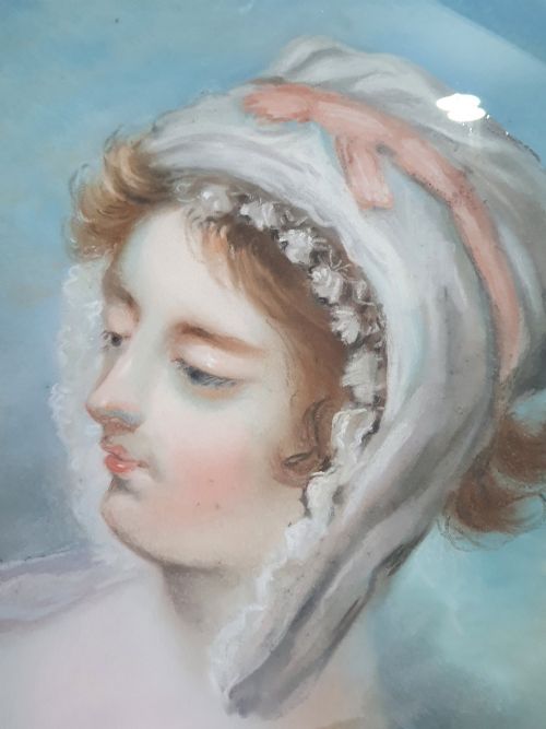 CHRISTIE'S CATALOGUE DATED 1848 PORTRAIT OF A YOUNG WOMAN PASTELS EARLY 19TH CENTURY - ADDITIONAL PHOTO 3