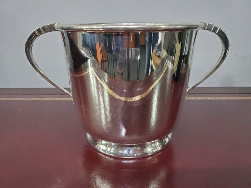 silver plated champagne cooler c1910 - CATEGORY: ANTIQUE SILVER - DATED 1910