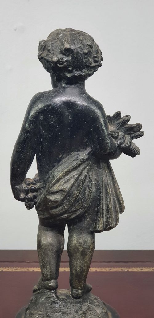 A PAIR OF VICTORIAN CAST METAL MANTEL FIGURES - ADDITIONAL PHOTO 8