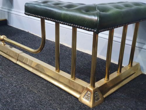 BRASS AND STEEL EXTENDING CLUB FENDER STUDDED LEATHER SEATS EARLY 20THC - ADDITIONAL PHOTO 6