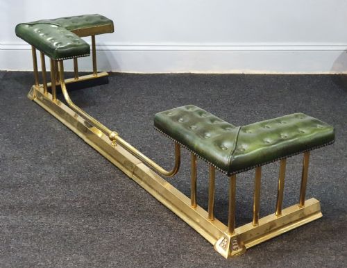 BRASS AND STEEL EXTENDING CLUB FENDER STUDDED LEATHER SEATS EARLY 20THC - ADDITIONAL PHOTO 10