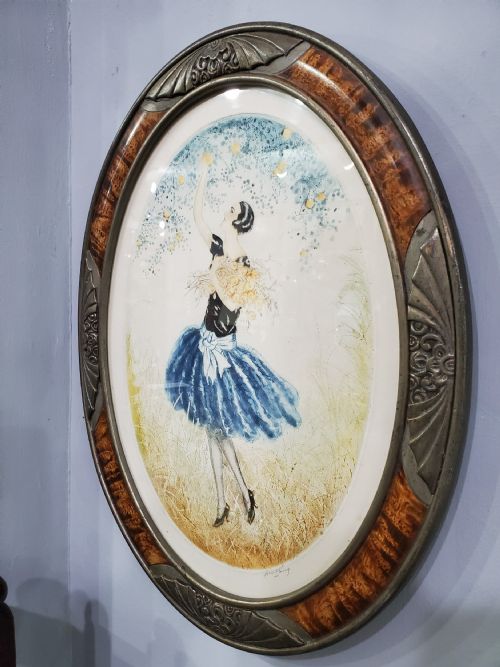 FRENCH ART DECO ENGRAVING C1920 - ADDITIONAL PHOTO 3